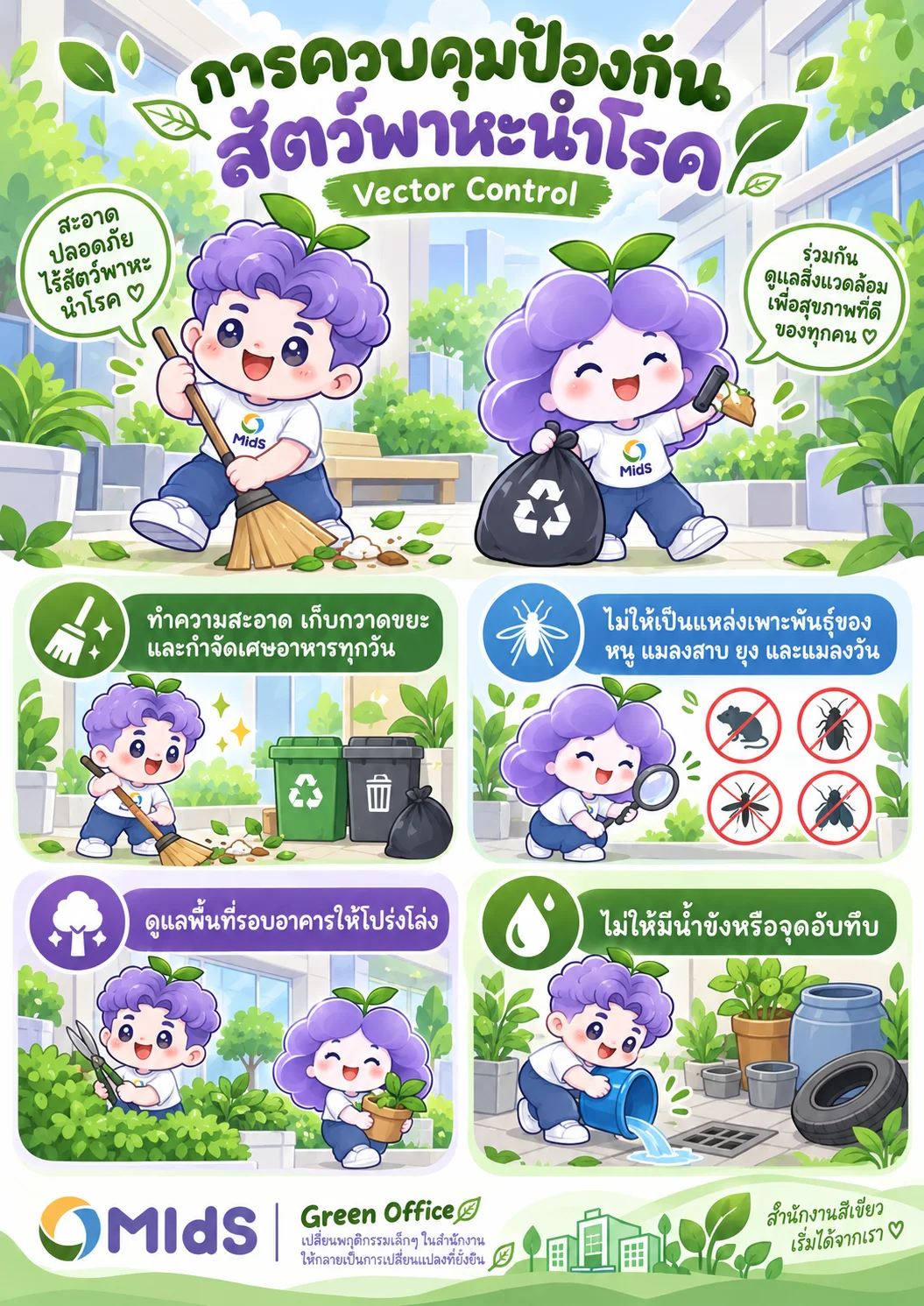 โปสเตอร์ MIdsy & MIdsa: ✨ MIdsy & MIdsa ชวนกำจัดสัตว์พาหะนำโรค! ✨