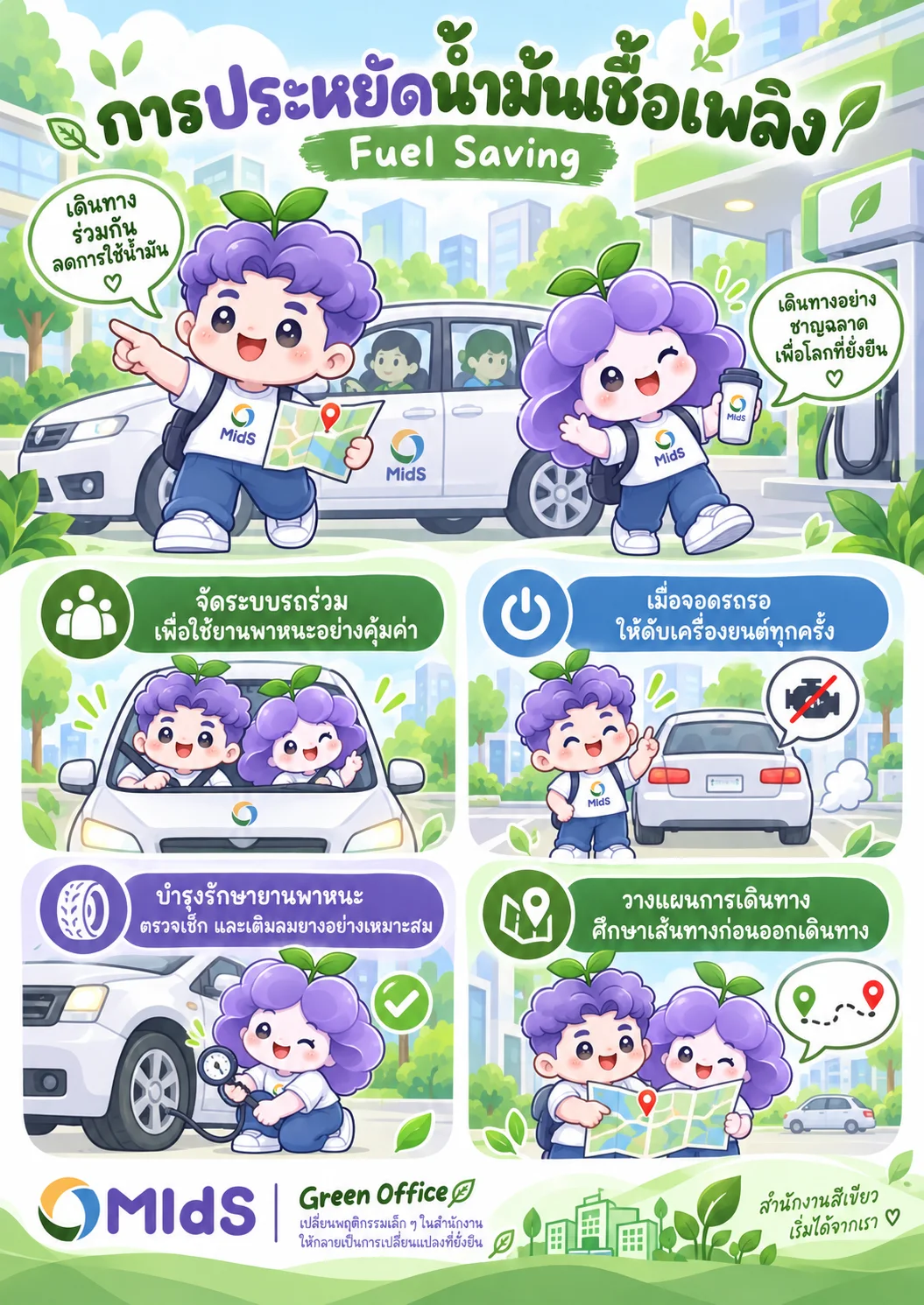 โปสเตอร์ MIdsy & MIdsa: 📍 เช้านี้ MIdsy กับ MIdsa มีประชุมนอกสถานที่ด้วยกัน~